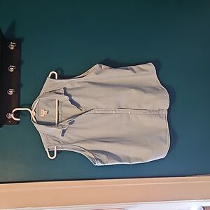 J Crew light denim looking  blouse,  100% cotton.